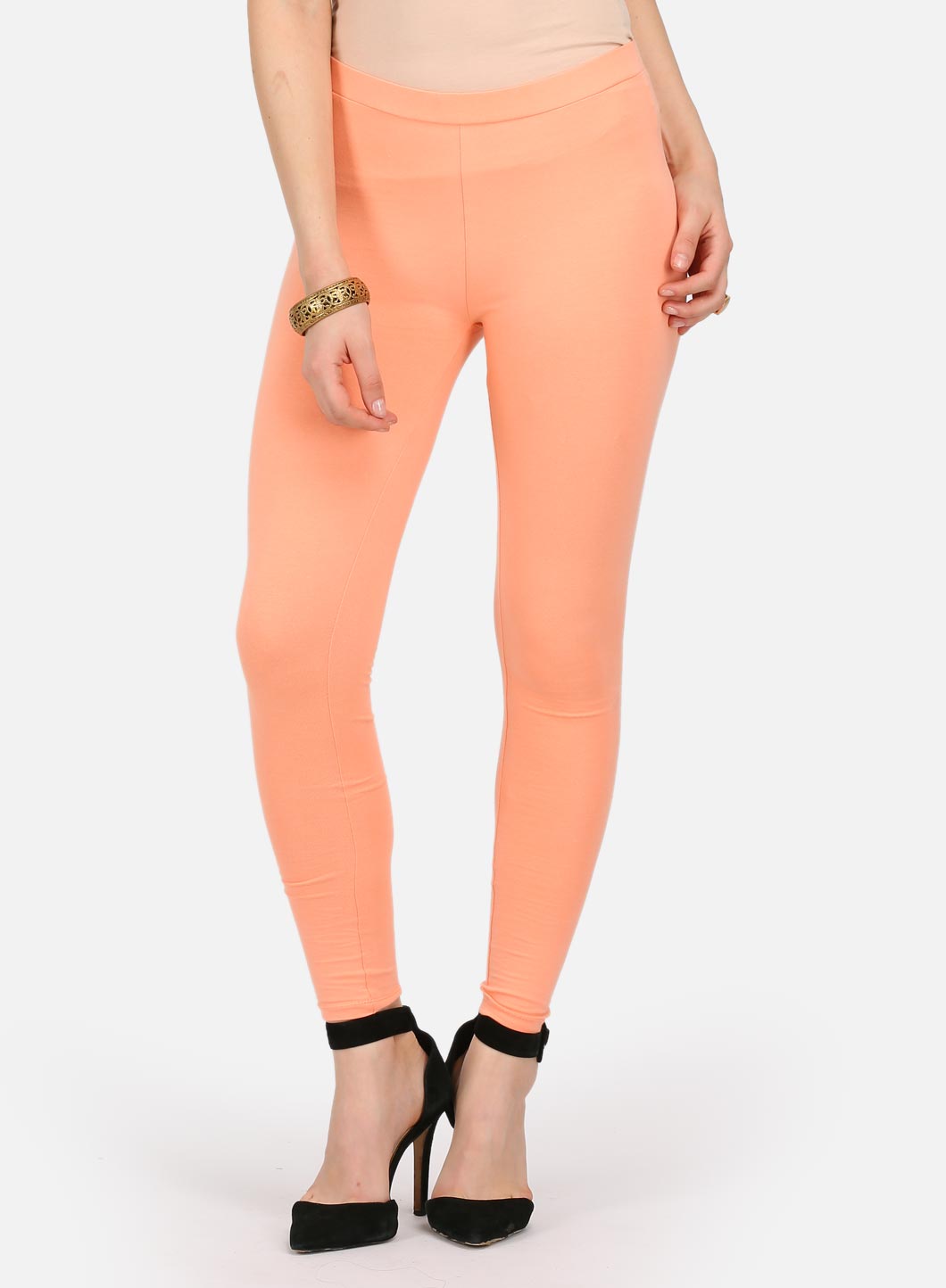 Peach Ankle Length Tights