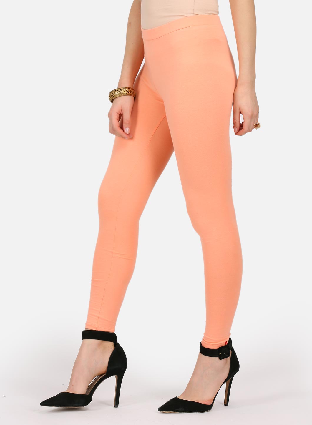 Peach Ankle Length Tights