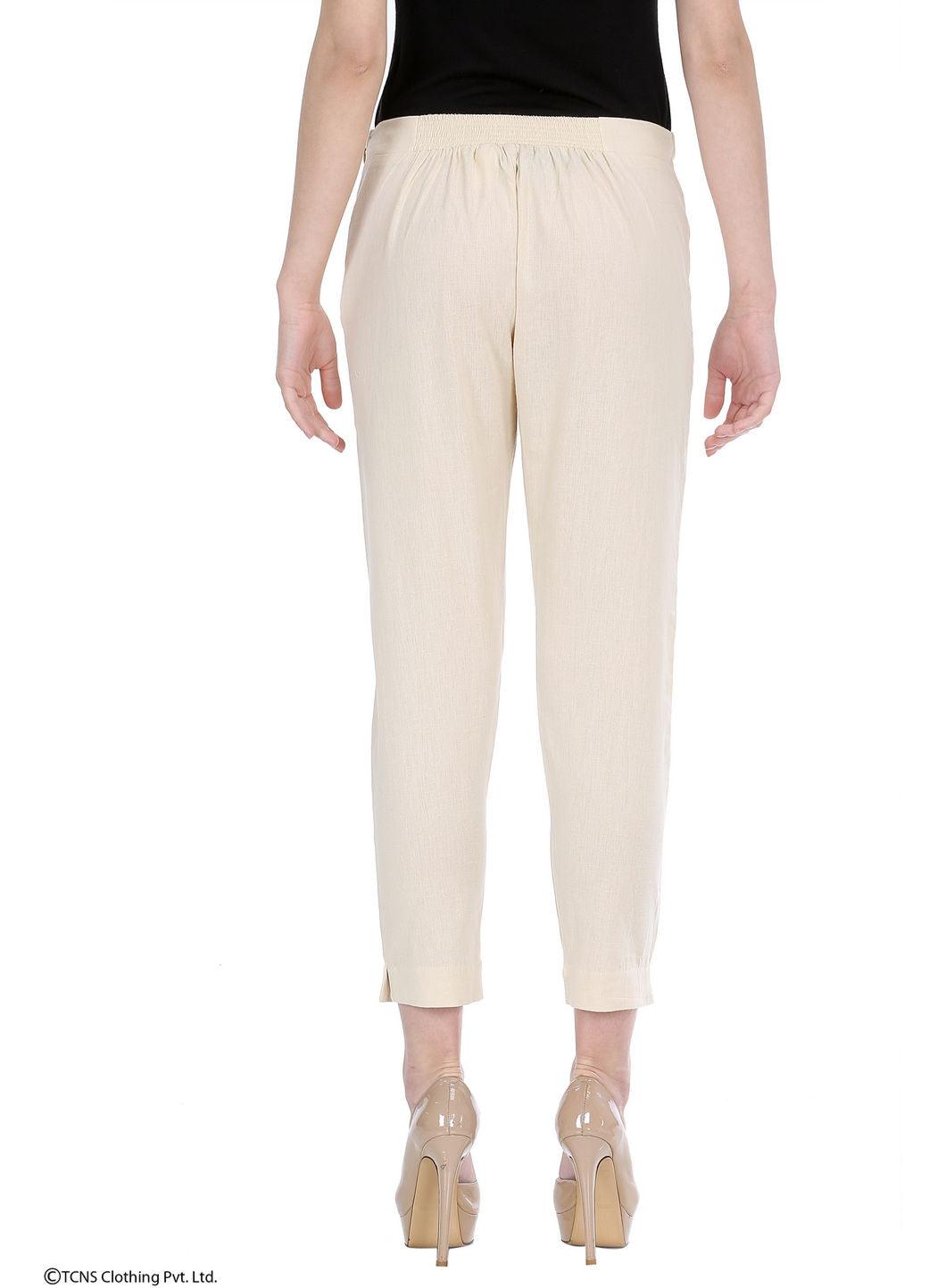 Beige Trousers - wforwoman