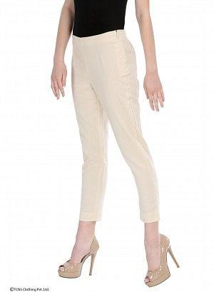 Beige Trousers - wforwoman