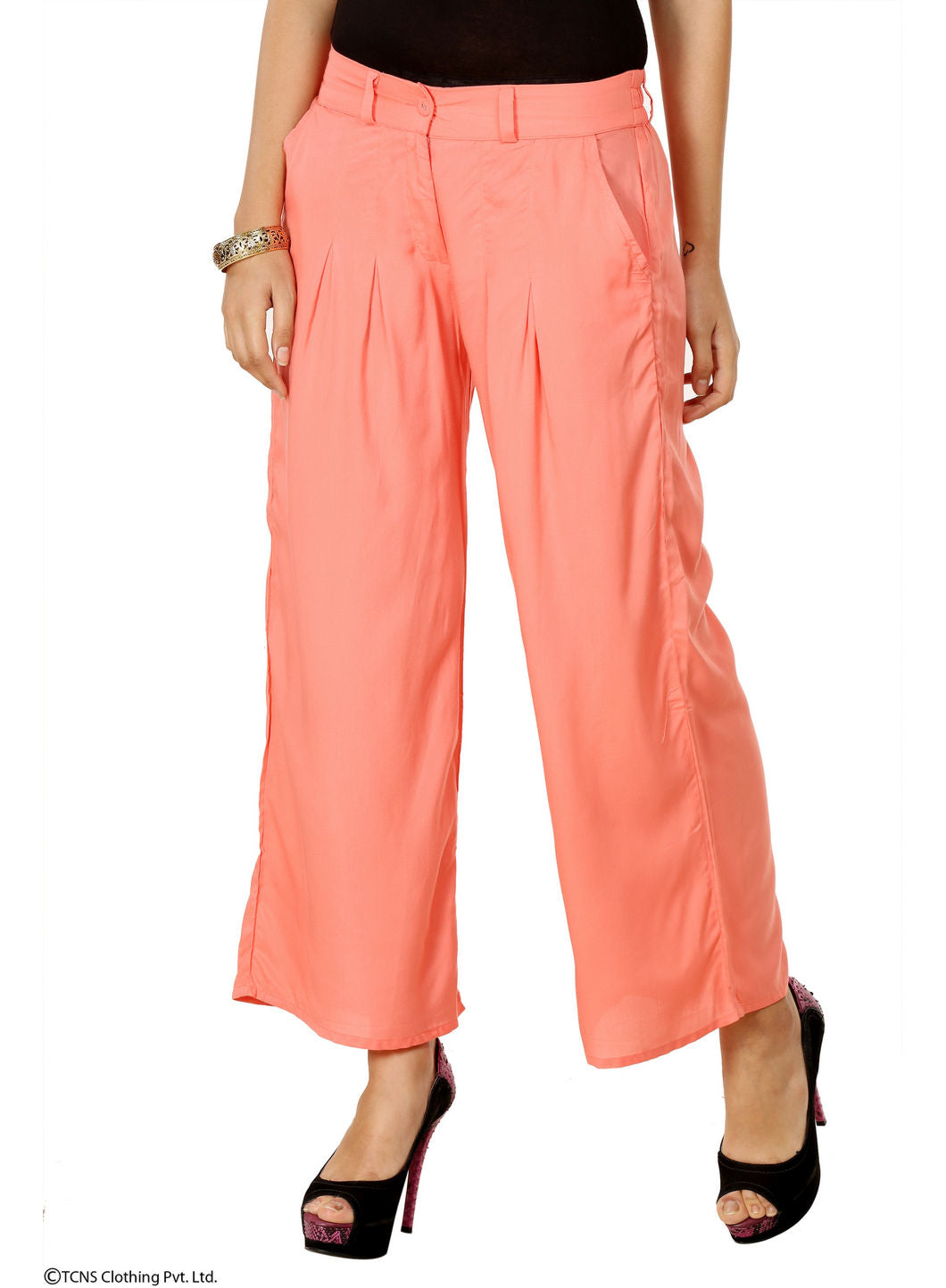 Peach-coloured Pants