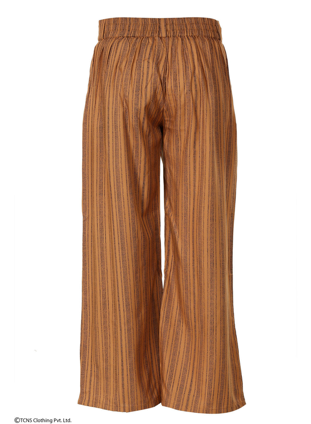 Brown Printed Pants