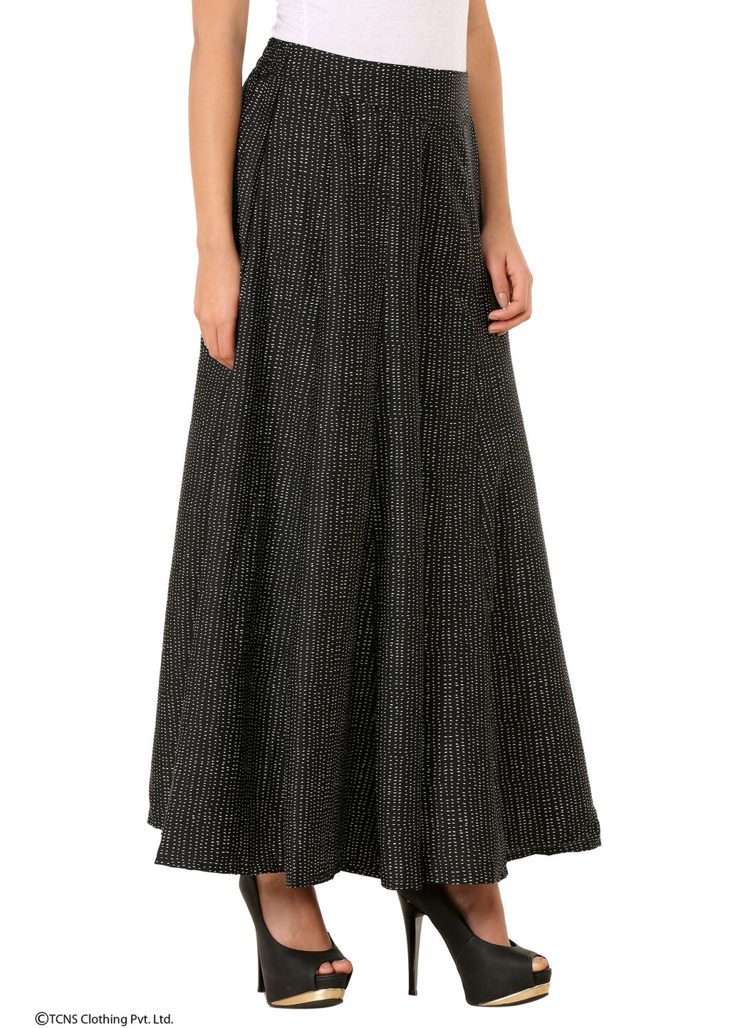 Black Printed Culottes