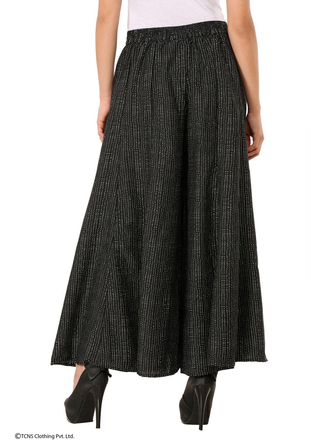 Black Printed Culottes