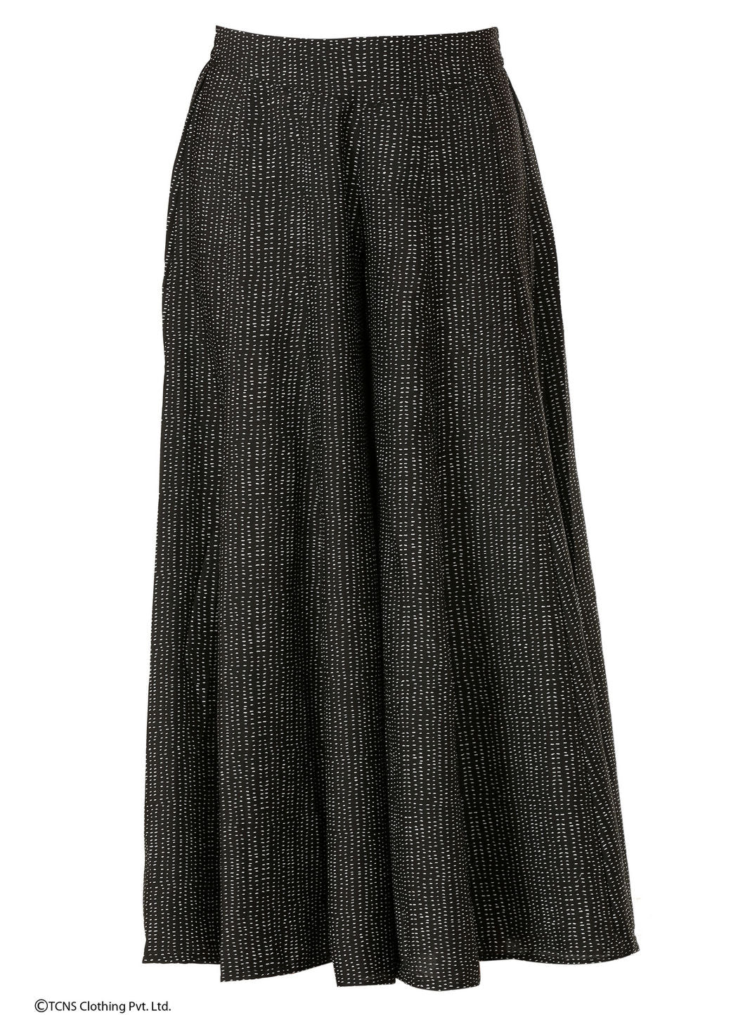 Black Printed Culottes