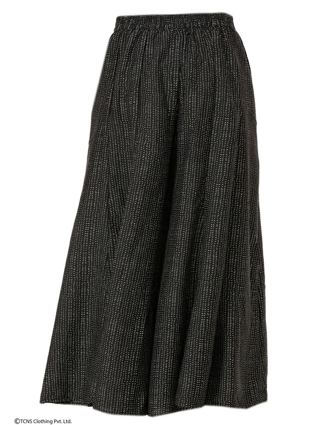 Black Printed Culottes