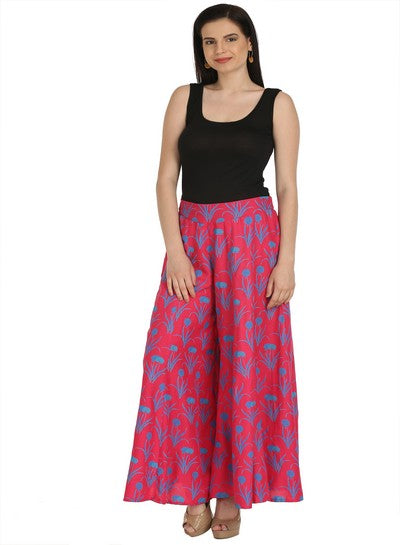 Pink Printed Culottes