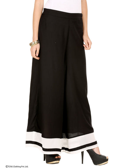 Black Printed Culottes