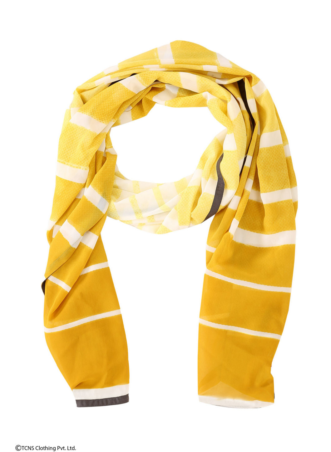 Yellow Printed Dupatta