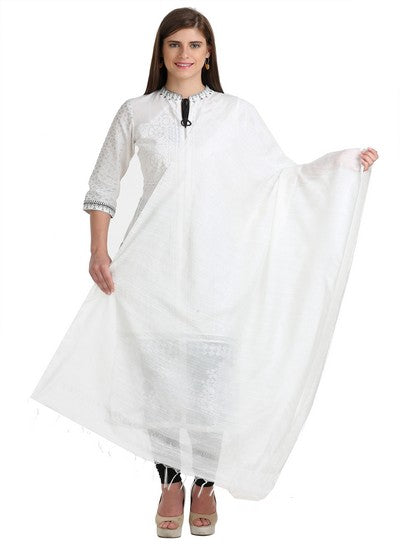 White Dupatta