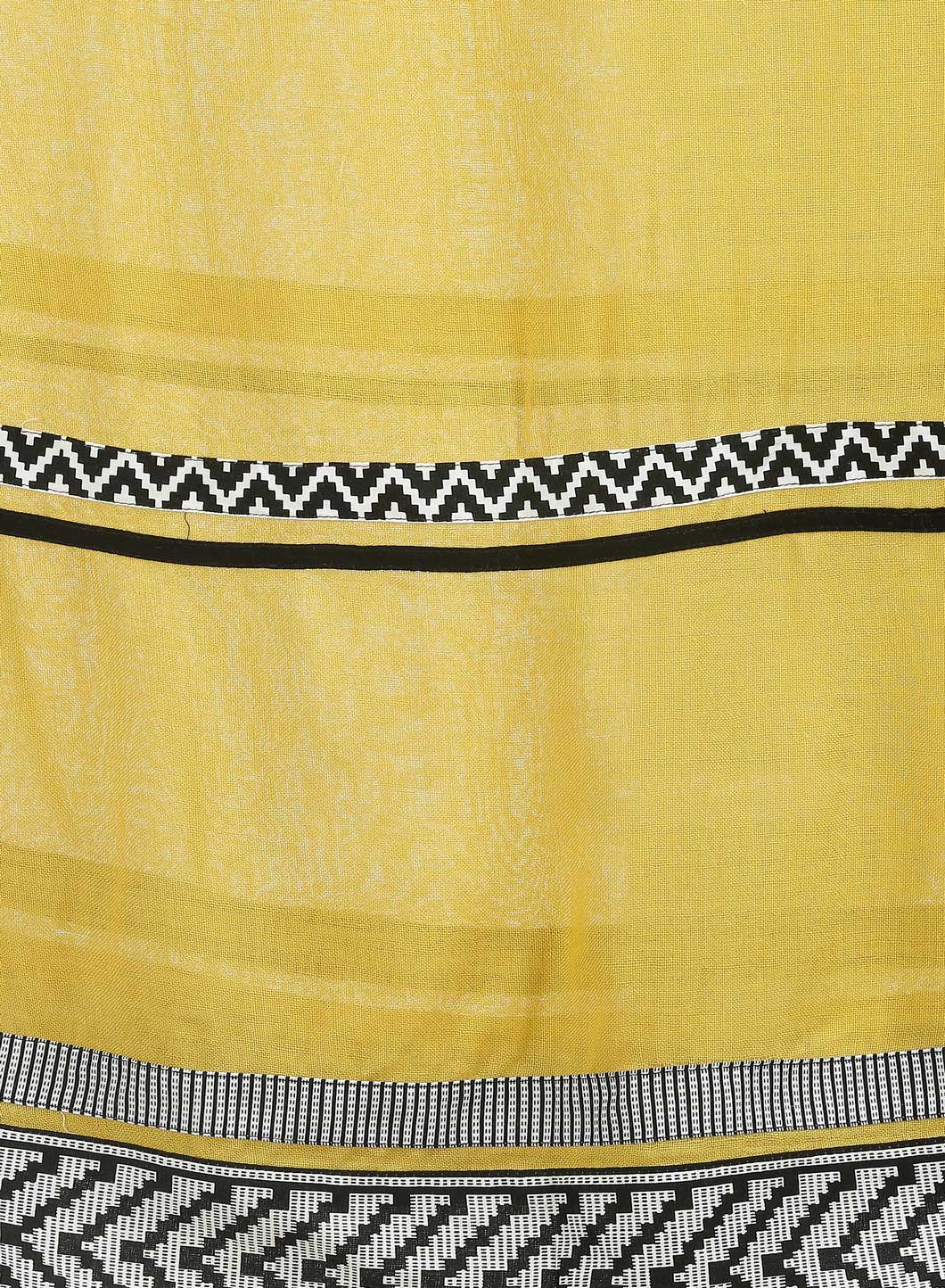 Yellow Printed Dupatta