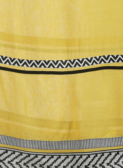 Yellow Printed Dupatta