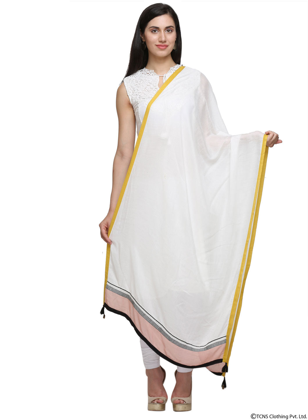 White Dupatta