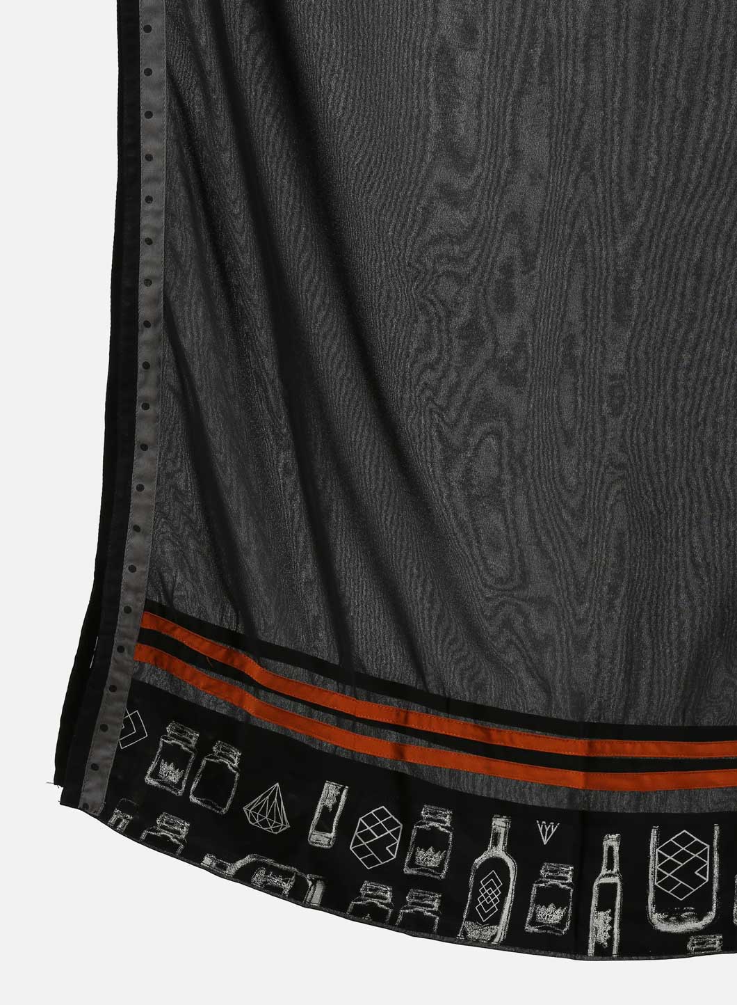 Black Solid Dupatta