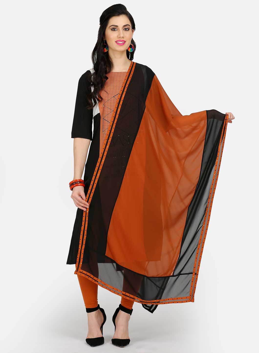 Brown Dupatta