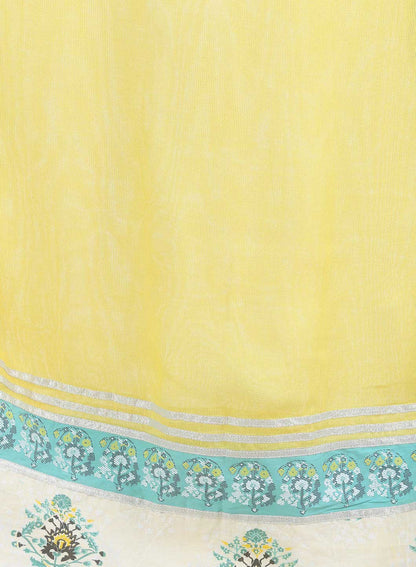 Yellow Printed Dupatta