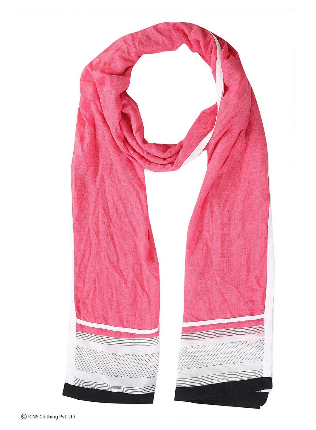 Pink Printed Dupatta