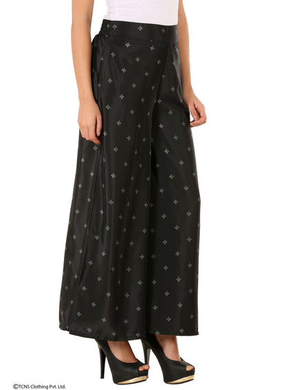 Black Printed Palazzos