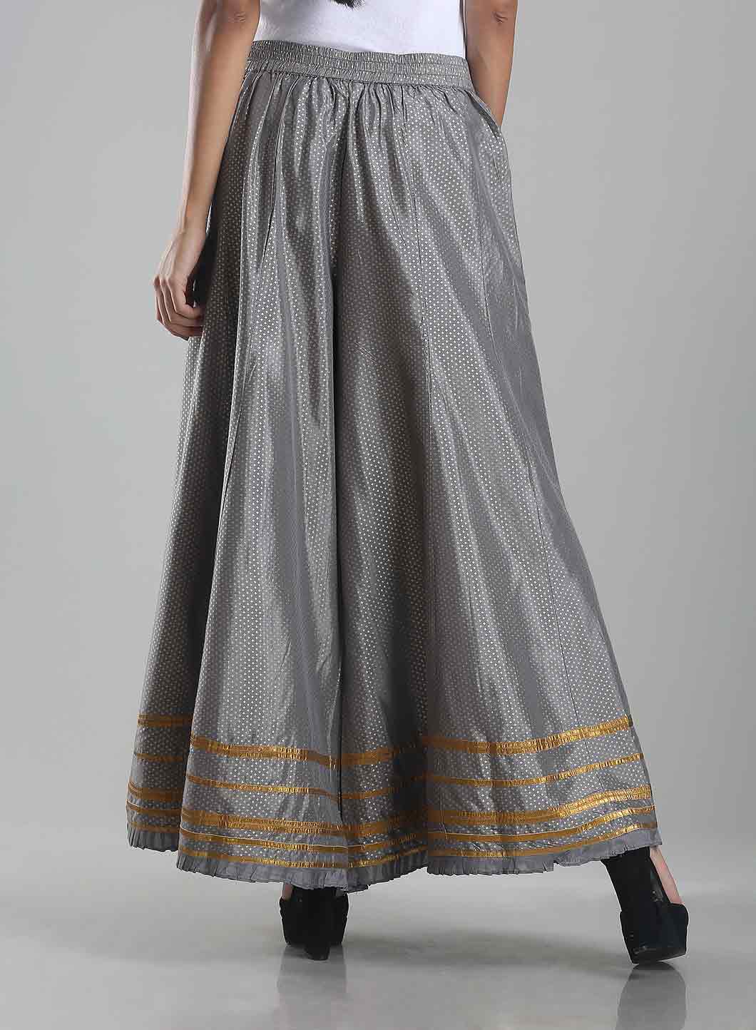 Grey Printed Culottes