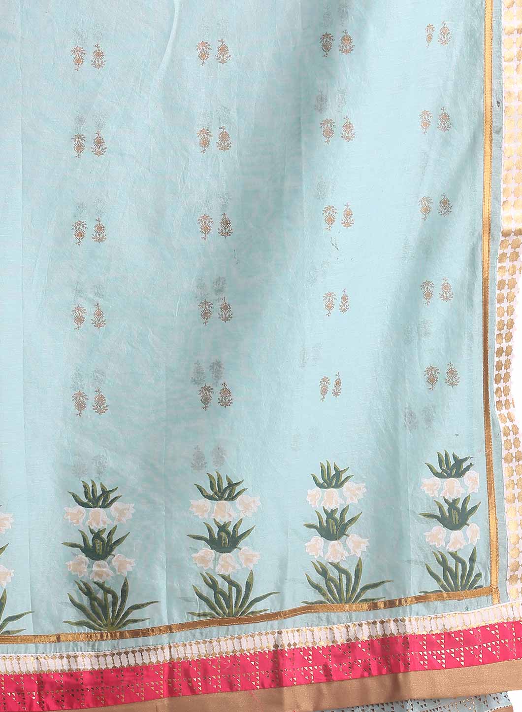 Blue Printed Dupatta