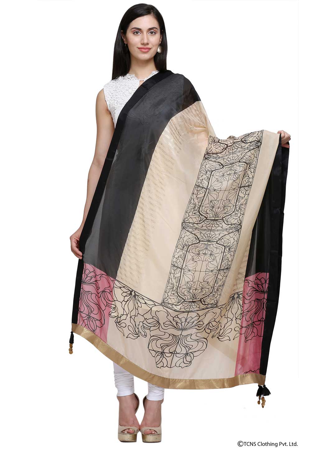 Beige Dupatta