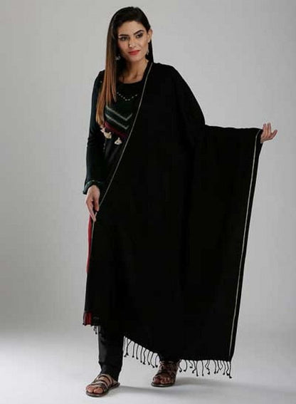 Black Winter Stole