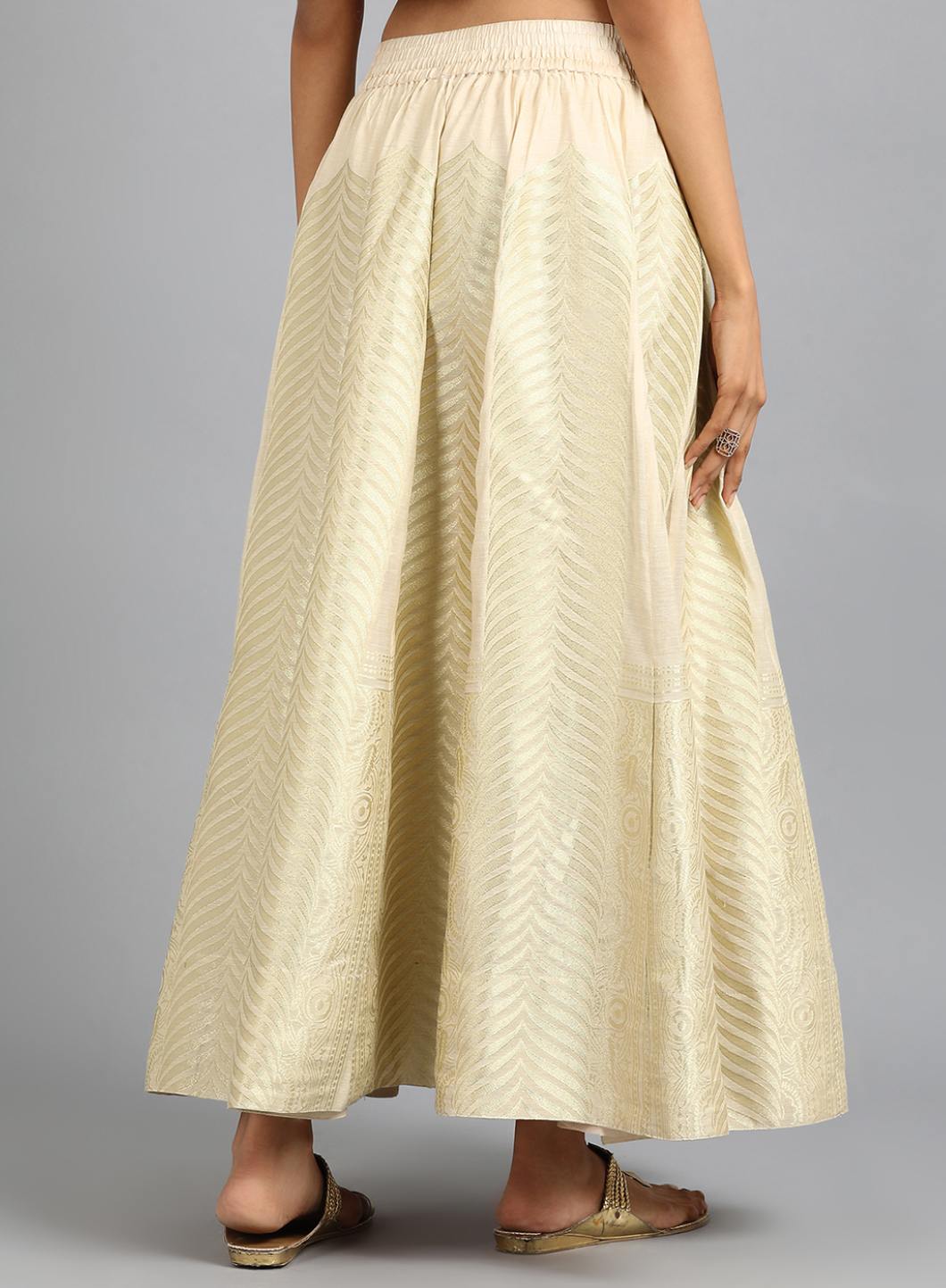 Off-White Jacquard Skirt