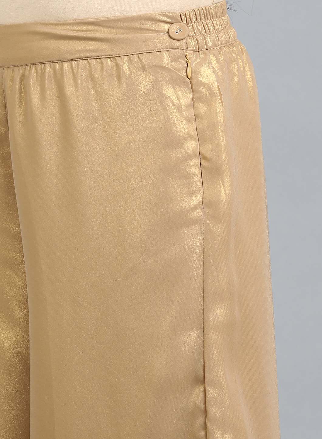 Gold Solid Pants