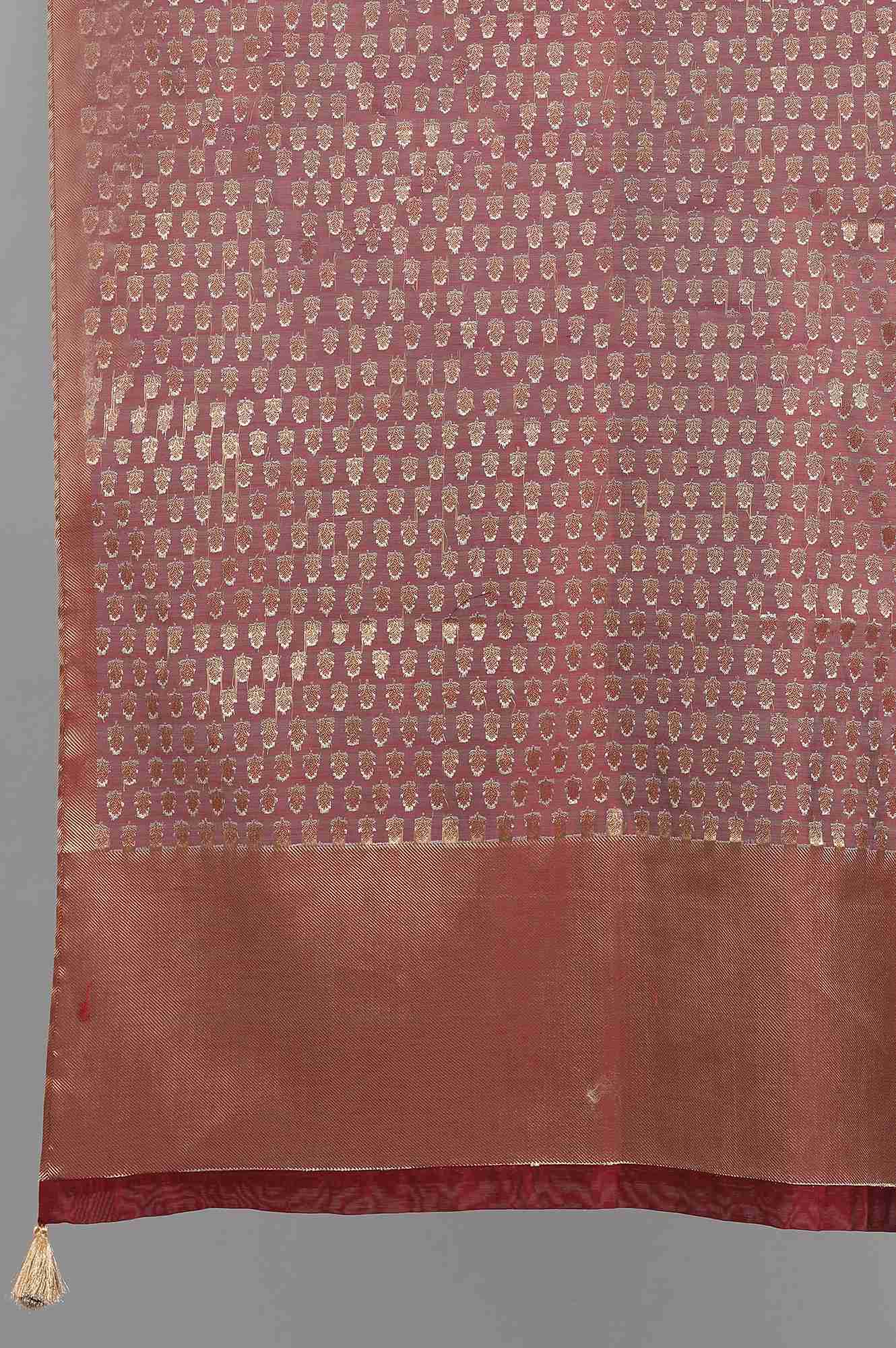 Maroon Jacquard Dupatta