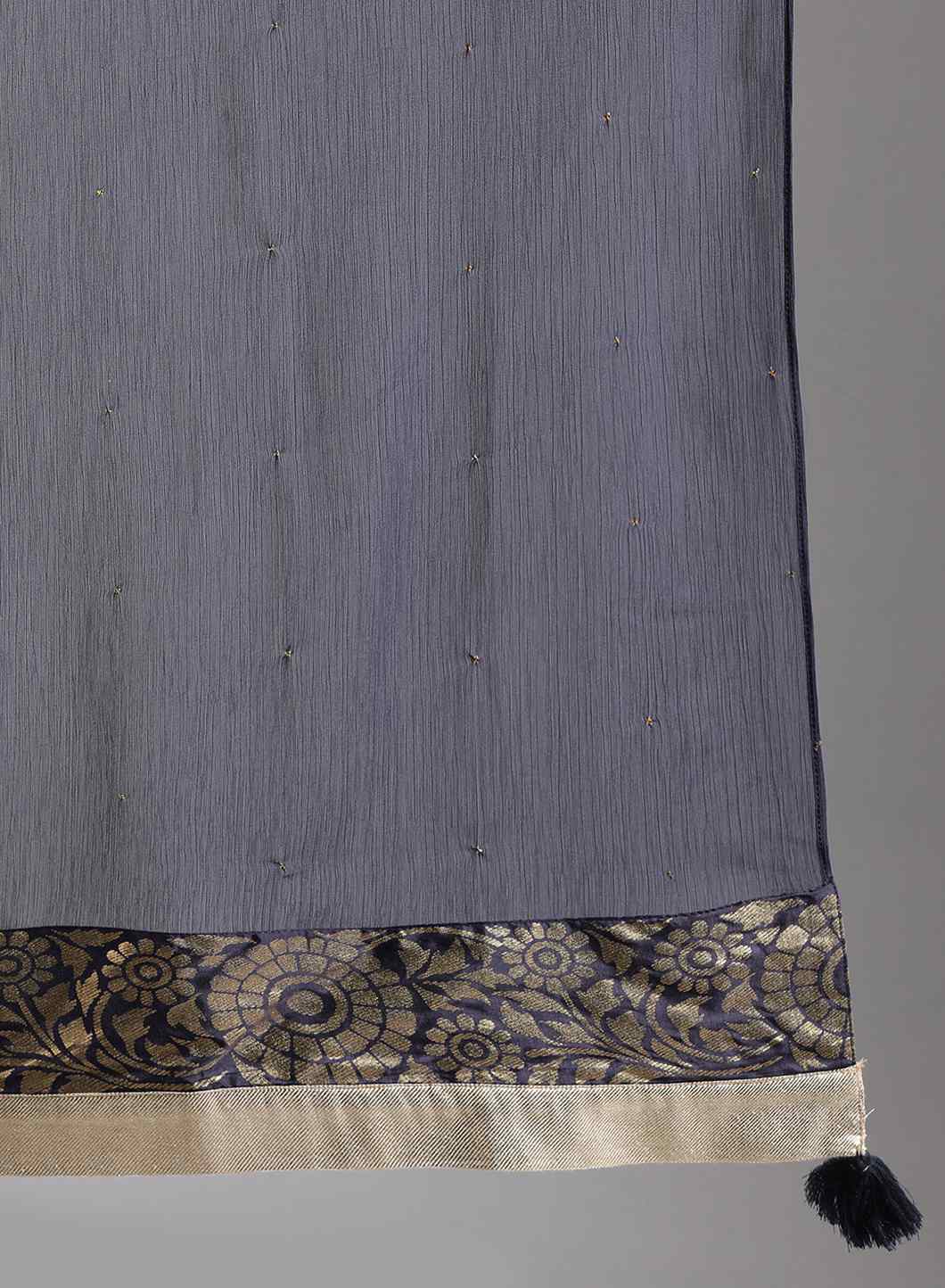 Blue Solid Dupatta