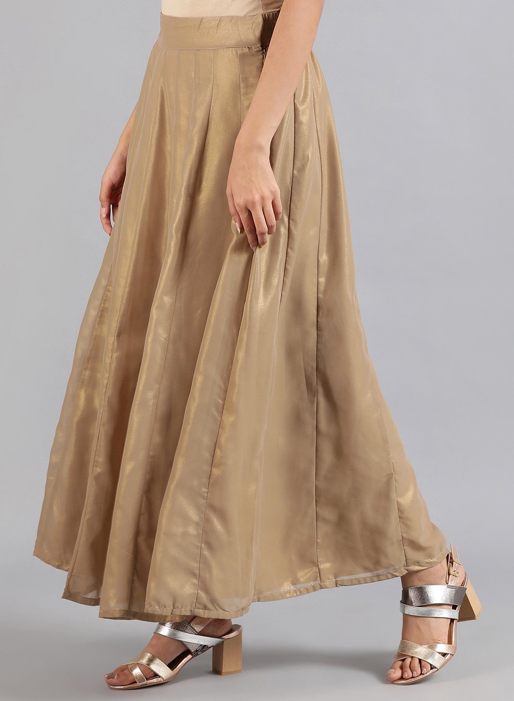 Gold Solid Skirt