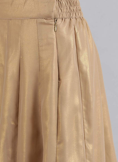 Gold Solid Skirt