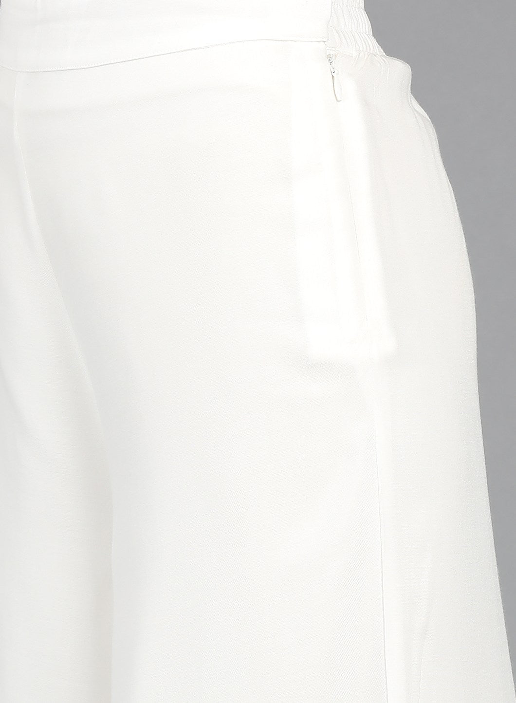 White Flared Culottes