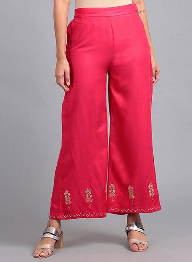 Fuchsia Pink Parallel Pants - wforwoman