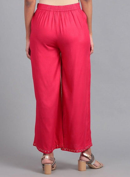 Fuchsia Pink Parallel Pants - wforwoman