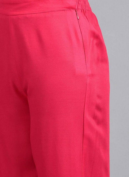 Fuchsia Pink Parallel Pants - wforwoman