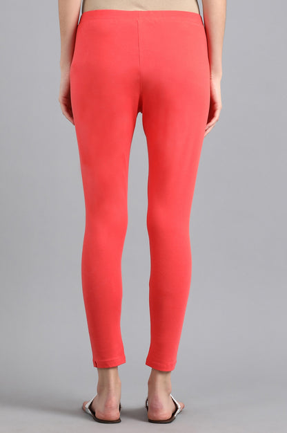 Red Solid Tights