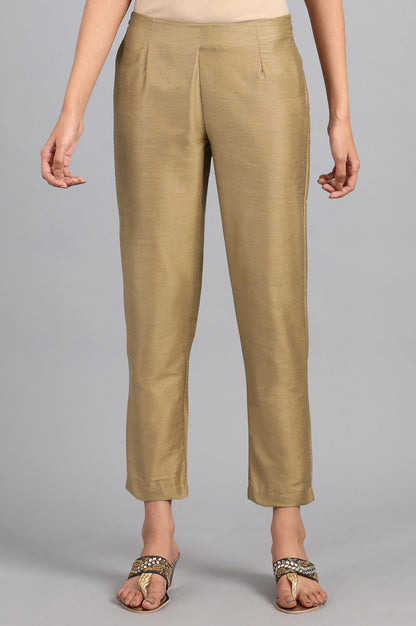 Gold Solid Trousers