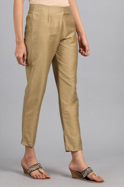 Gold Solid Trousers