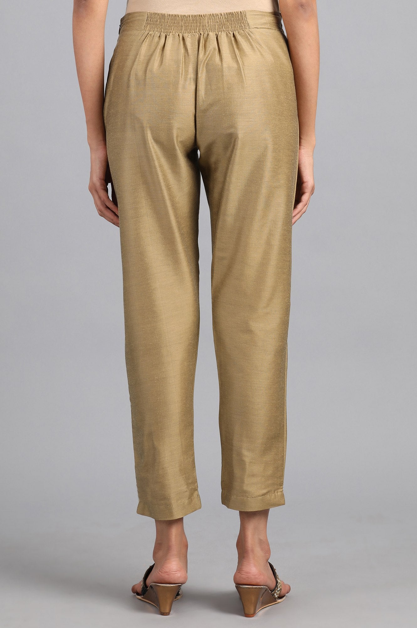 Gold Solid Trousers