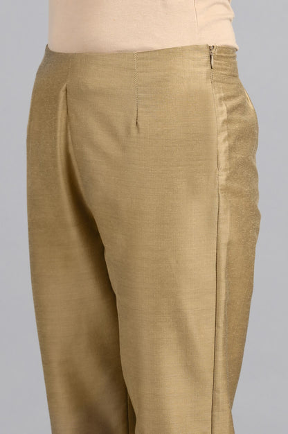 Gold Solid Trousers