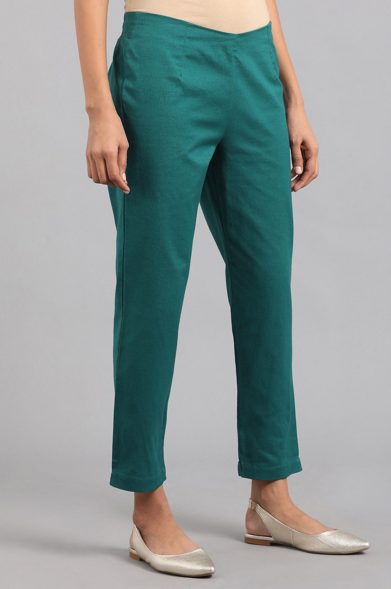 Teal Ankle length Trouser