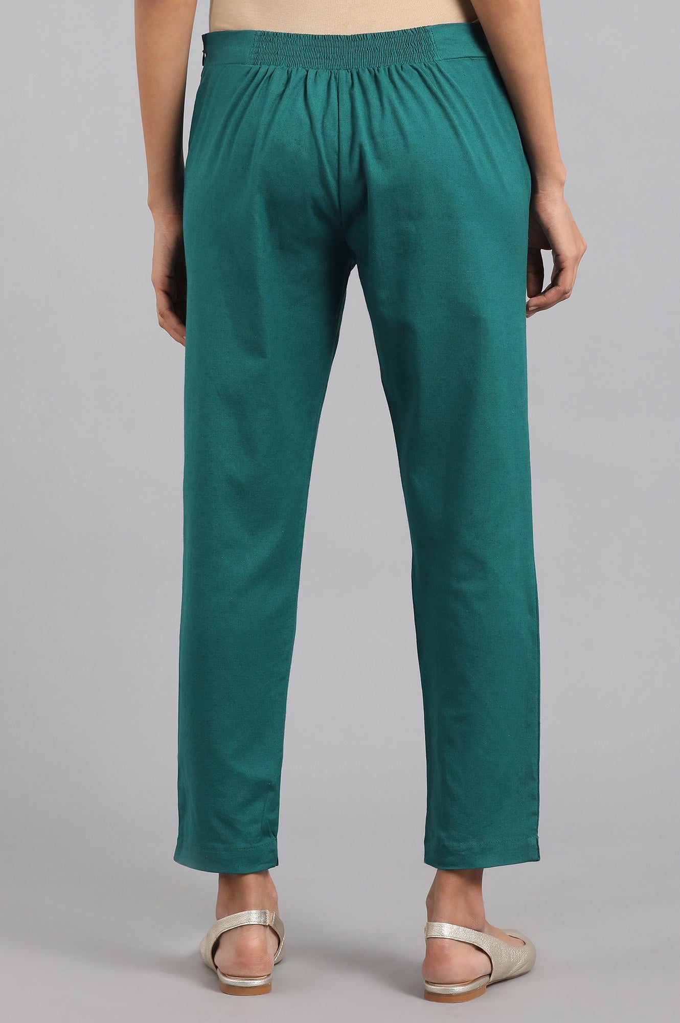 Teal Ankle length Trouser