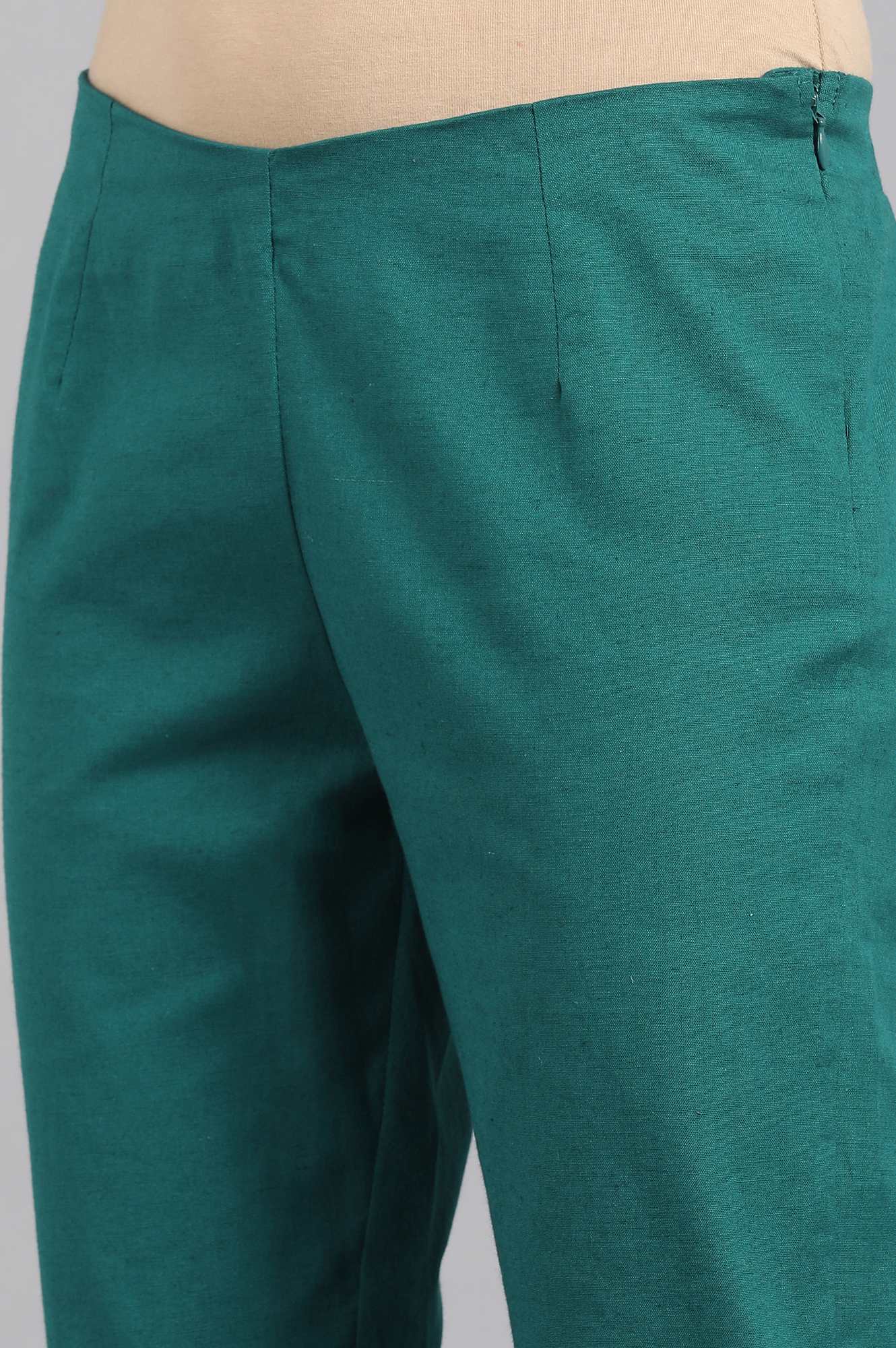 Teal Ankle length Trouser