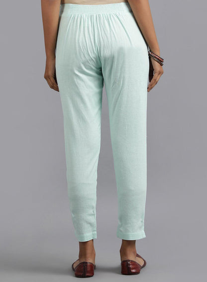 Blue Ankle Length Trouser - wforwoman