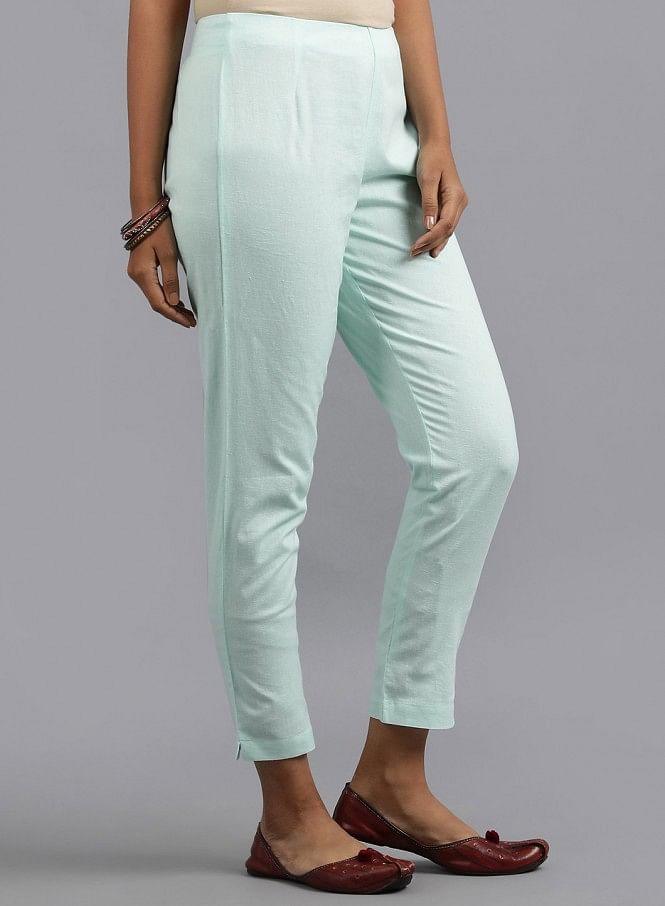 Blue Ankle Length Trouser - wforwoman