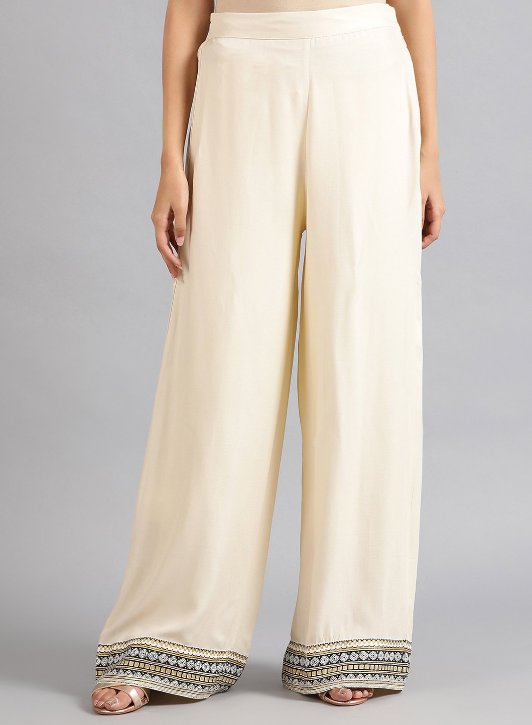 Beige Parallel Pants