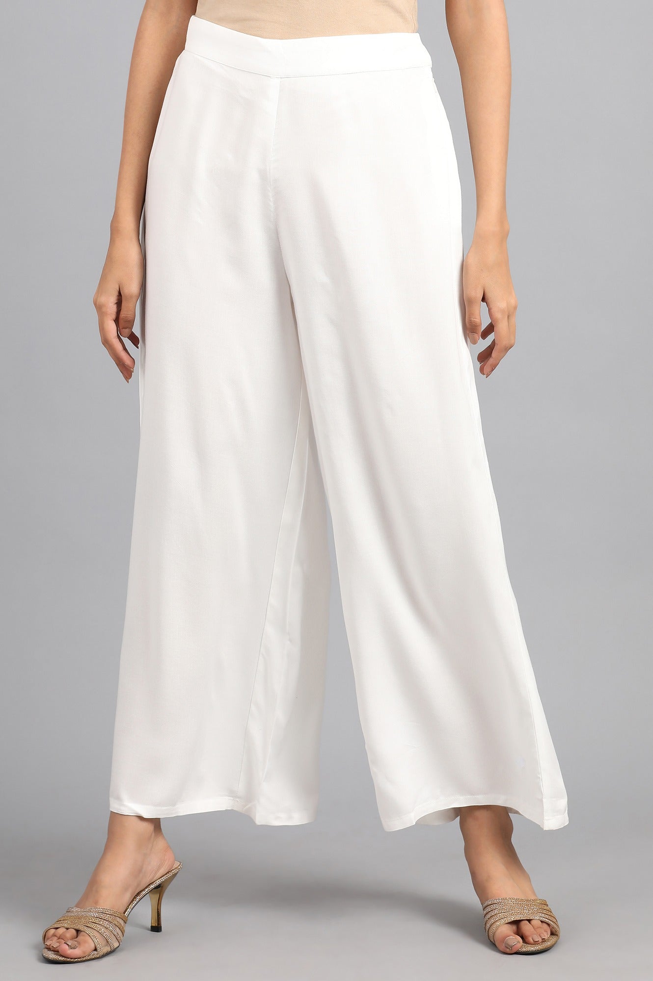 White Parallel Pants