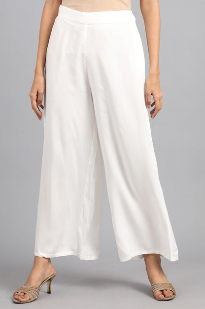 White Parallel Pants