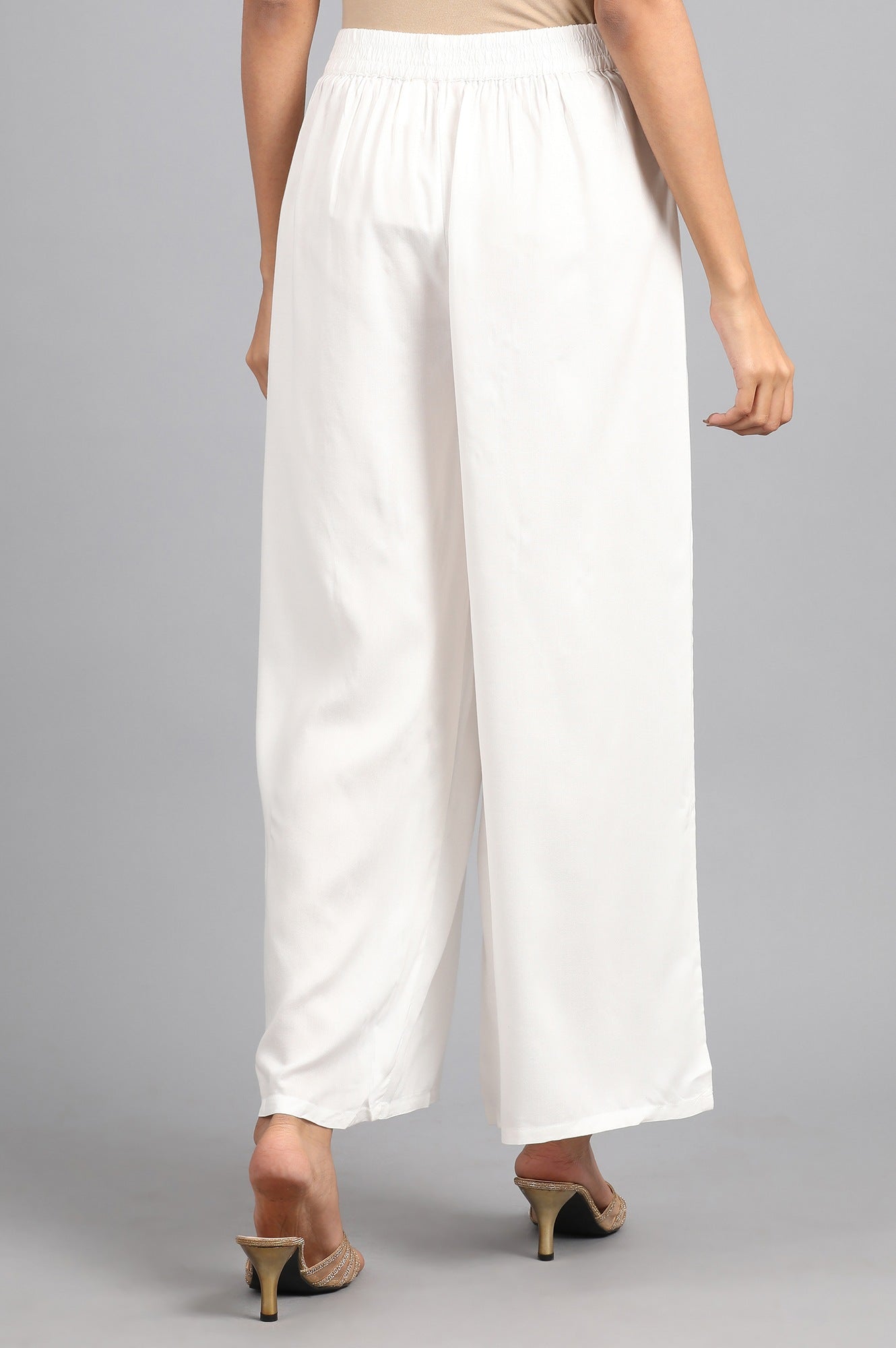 White Parallel Pants